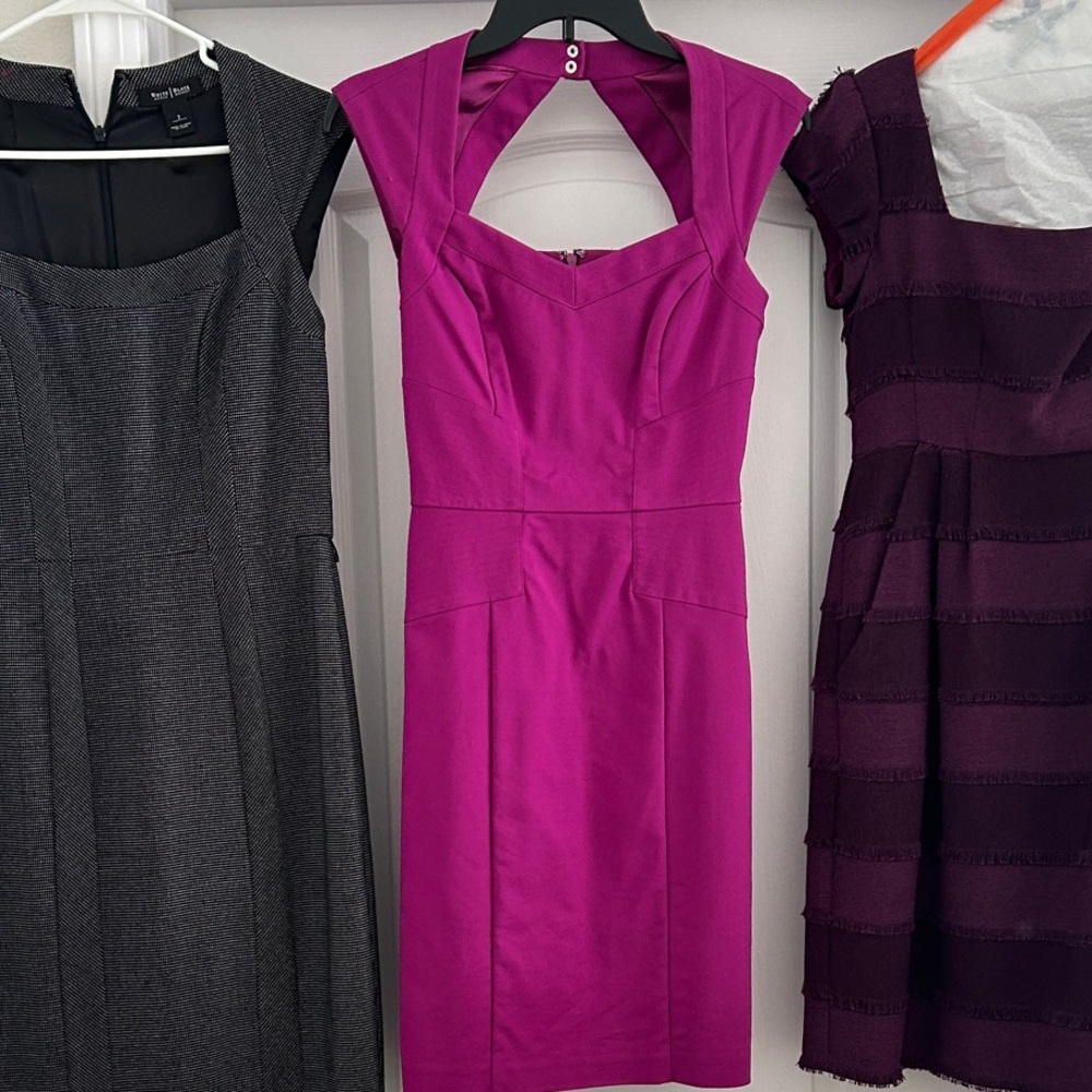White House Black Market Fuchsia Mini Dress